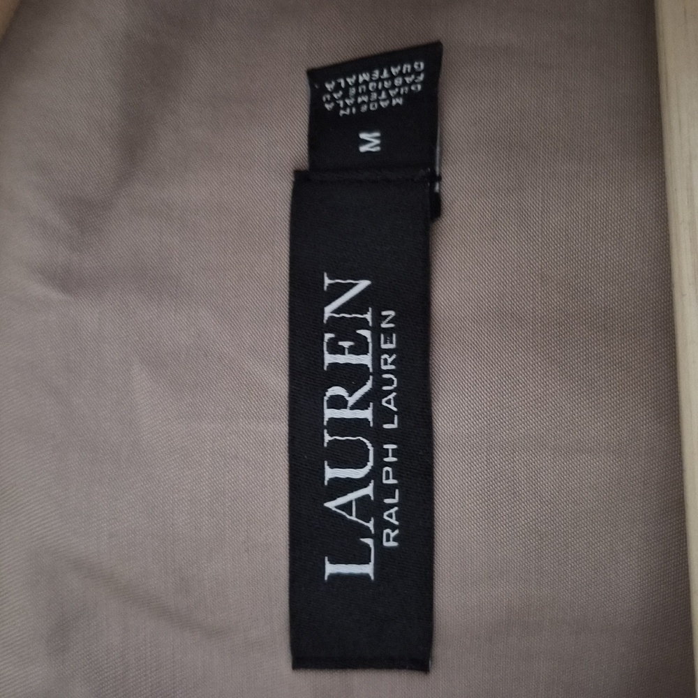 Ralph Lauren faux leather trim trench coat - Picture 3 of 6